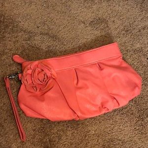 Large pink wristlet
